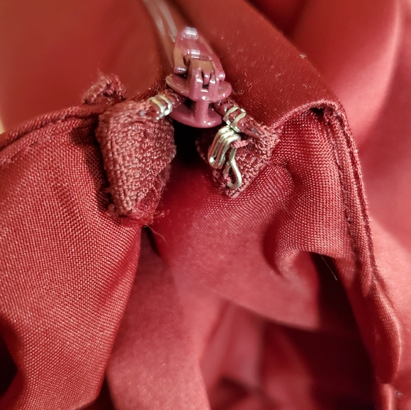 Da Vinci Red Satin Lace-Up Dress with Pockets - Picture 10 of 15